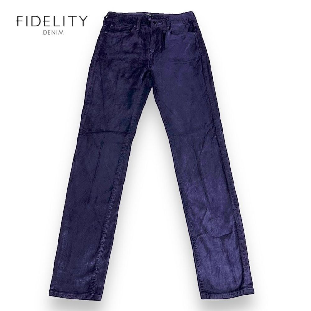 Fidelity Pants Women’s Size 26 Purple Faux Suede Skinny Leg